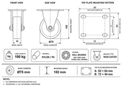Industrial caster product image
