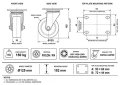 Industrial caster product image