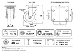 Industrial caster product image