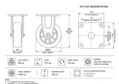 Industrial caster product image