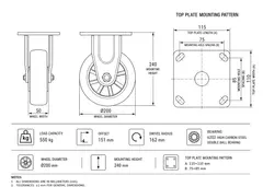 Industrial caster product image
