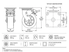 Industrial caster product image
