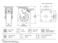 Industrial caster product image