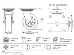 Industrial caster product image