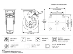 Industrial caster product image