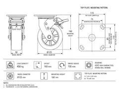 Industrial caster product image