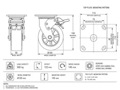 Industrial caster product image
