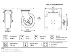 Industrial caster product image